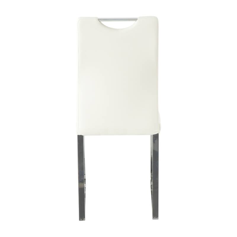 Modern Dining Chair with Metal Chair Legs (Set Of 2)