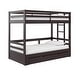 preview thumbnail 1 of 8, DHP Rhodes Extendable Twin-over-Twin/King Bunk Bed with Storage Drawer, Brown Twin - Brown