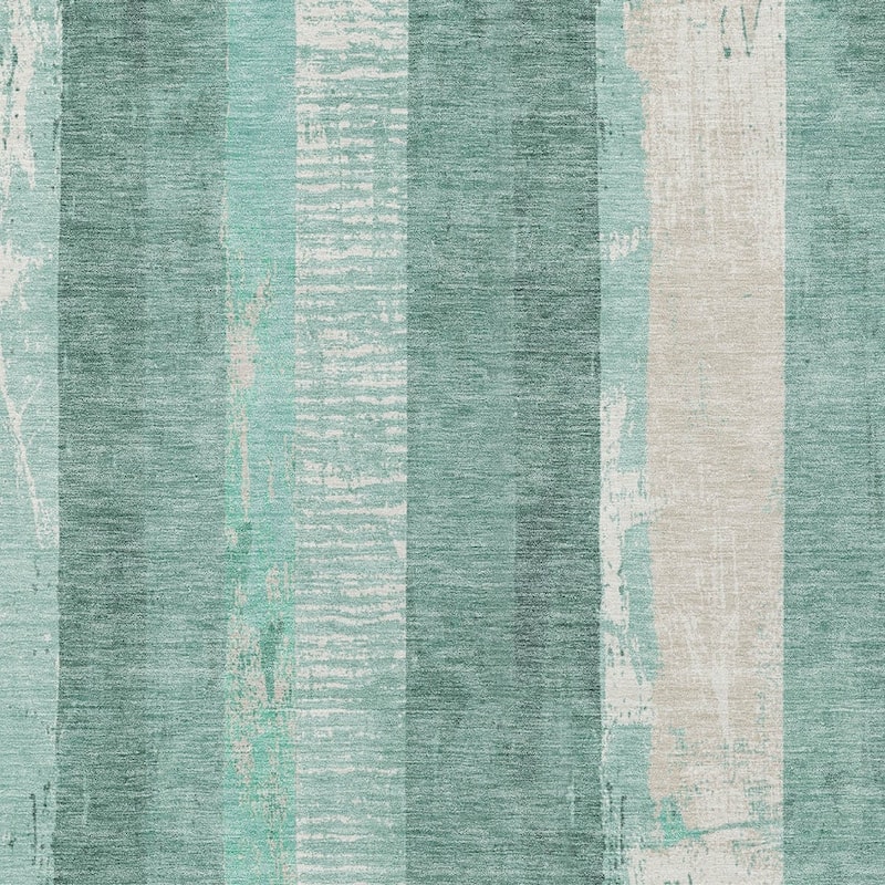 HomeRoots Striped Transitional Rectangle Outdoor Rug