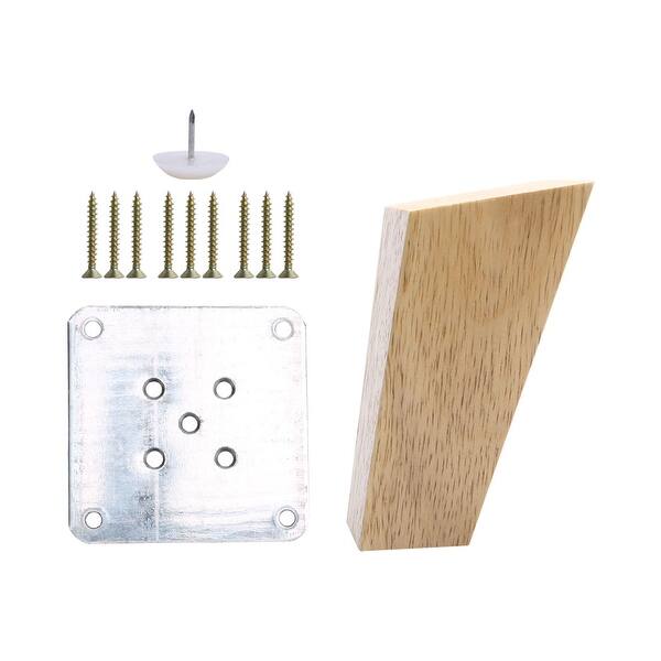 Shop 4 Inch Wood Furniture Legs Tapered Sofa Legs Replacement Feet