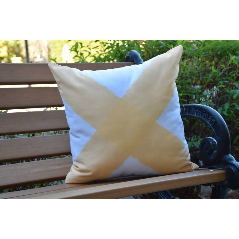 16 x 16 Inch X Marks the Spot Geometric Print Outdoor Pillow