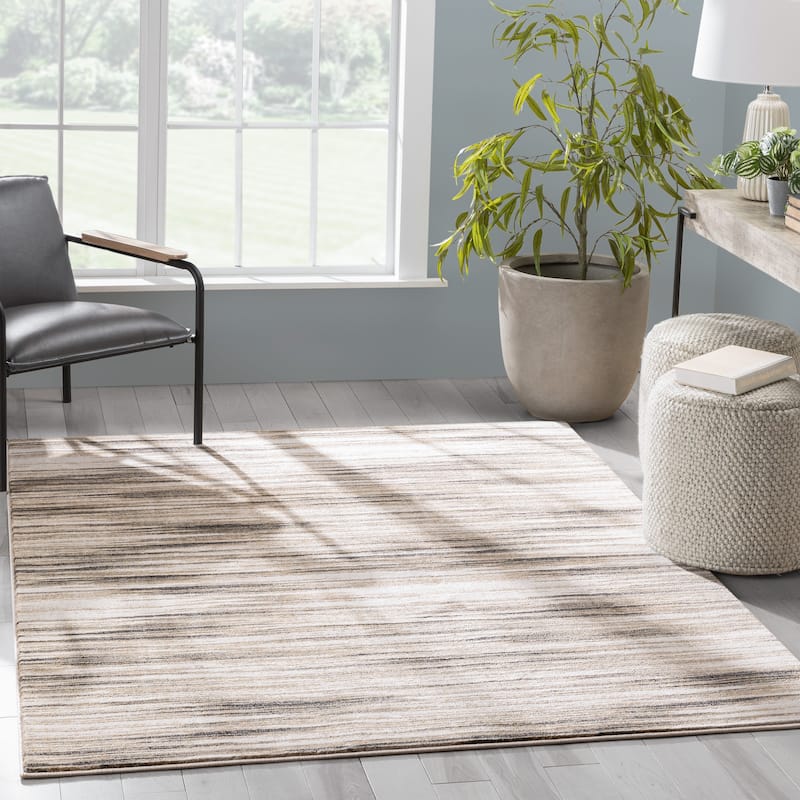 Well Woven Baldwin Sebastian Striation Modern Area Rug