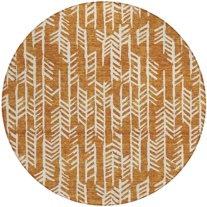 HomeRoots Tribal Transitional Rectangle Outdoor Rug