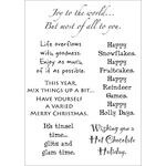 Words To The Rescue Clear Stamps 8"X4.5"-Christmas