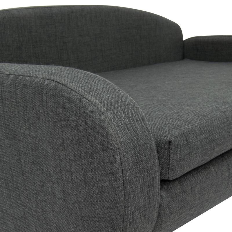 Paws & Purrs Modern Pet Sofa Bed Low-Back Lounger for Dogs & Cats – Removable Washable Mattress Cover