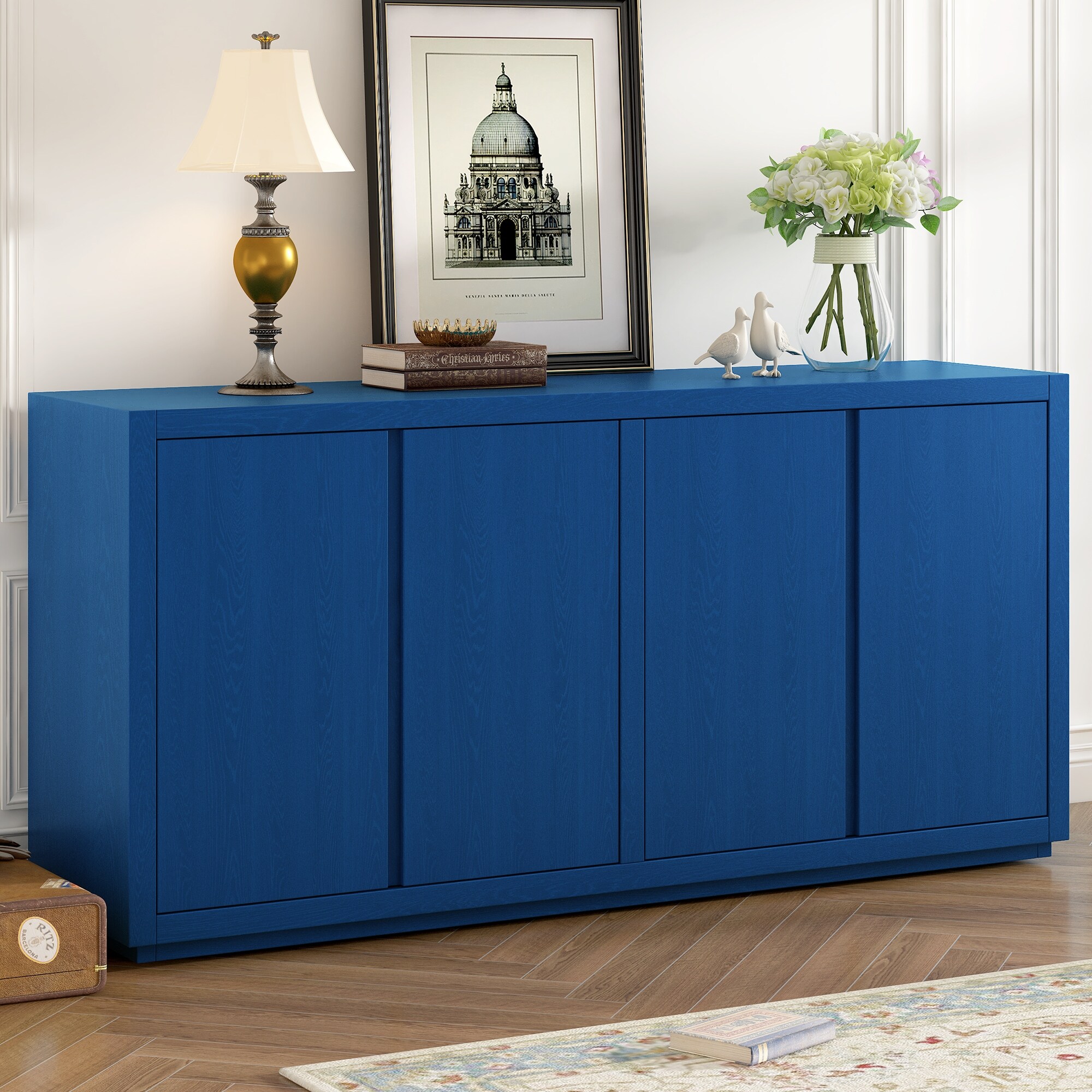 OD Sideboad Buffet Cabinet, Accent Stoage Cabinets With 2