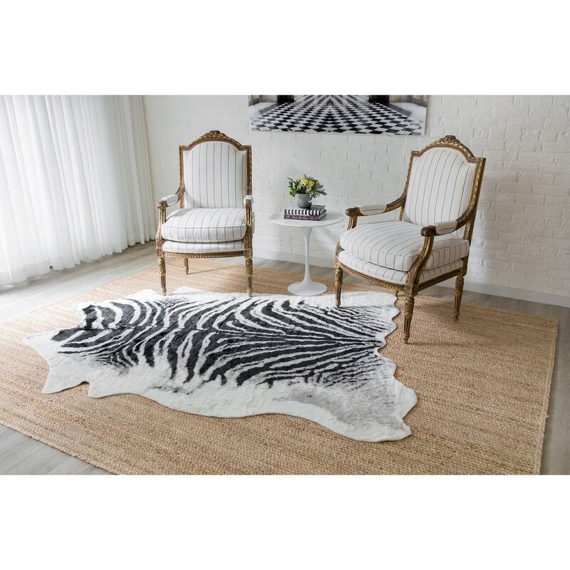 Erin Gates by Momeni Acadia Animal Print Faux Hide Area Rug