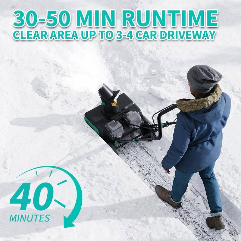 Corded 20 inch Electric Snow Blower Corded, Snow Thrower for Walkways Deck - N/A