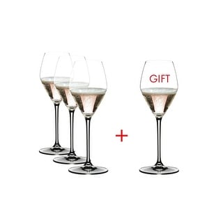 RIEDEL 4411/55 Extreme Rosé/Champagne Glass, 11 Fl Oz, Clear, Pay For 3 Get 4
