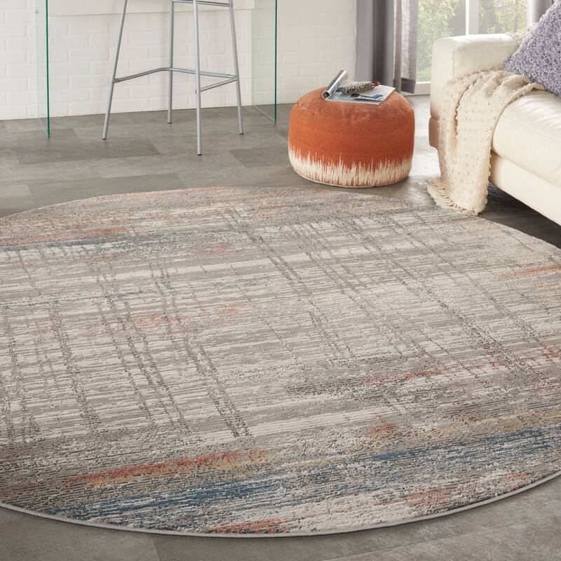 Nourison Rustic Textures Abstract Rustic Area Rug
