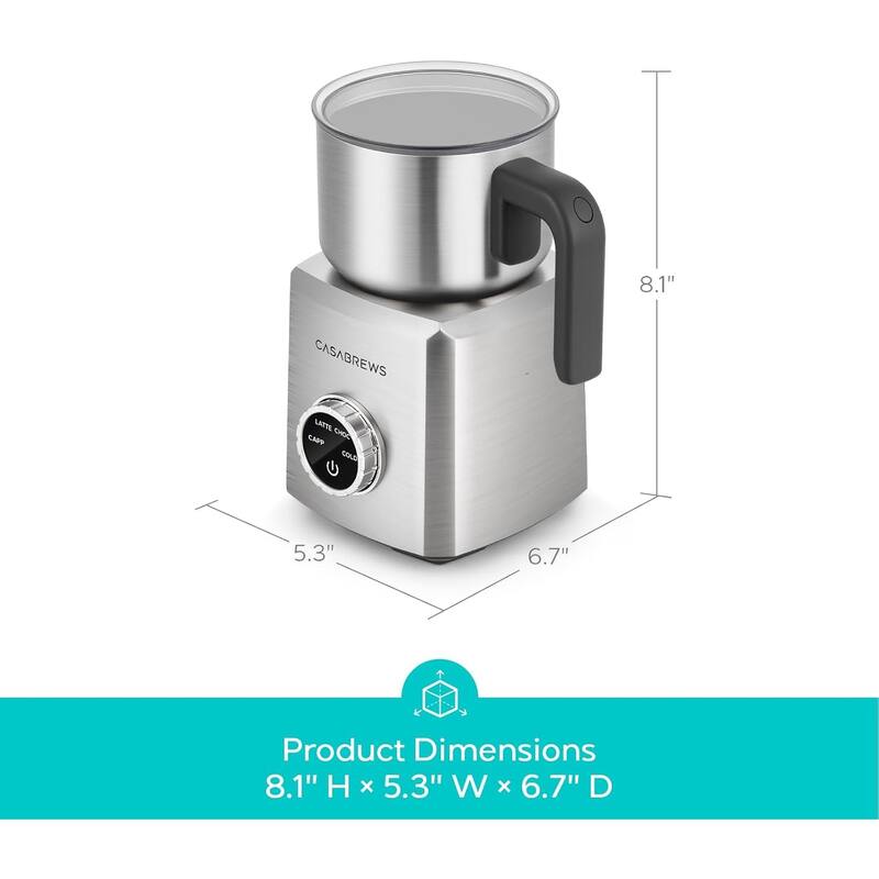 CASABREWS ARTIST Electric Milk Frother 4-in-1 for Hot & Cold - N/A