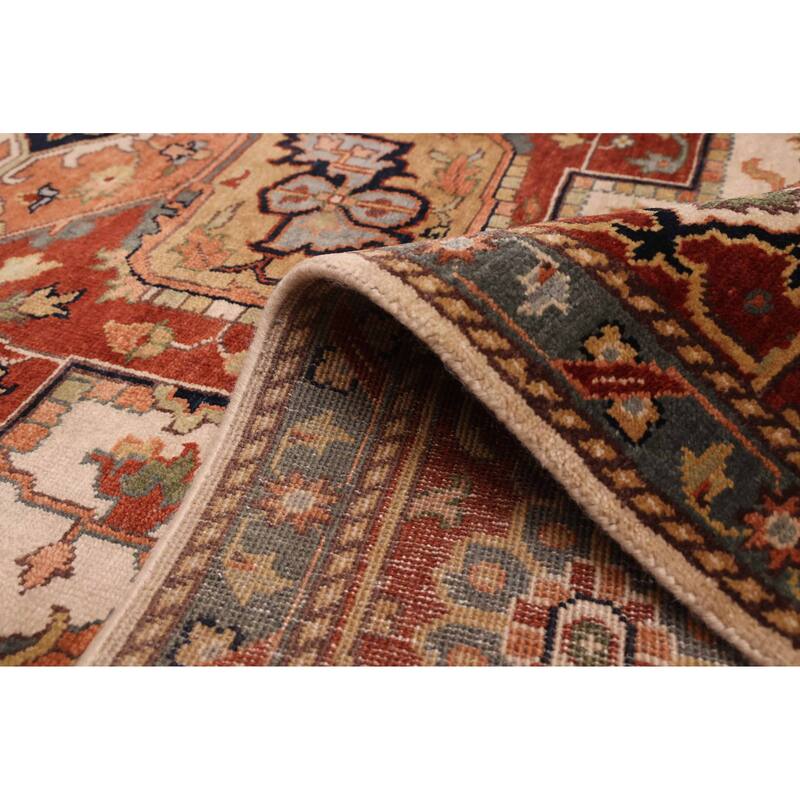 ECARPETGALLERY Hand-knotted Jules Sultane Ivory Wool Rug - 8'8 x 11'11