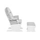 preview thumbnail 7 of 15, Glider and Ottoman with Wood Frame, Nursery Glider