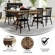 preview thumbnail 5 of 11, 8' x 40" Rectangular Antique Rustic Solid Pine Folding Dining Table