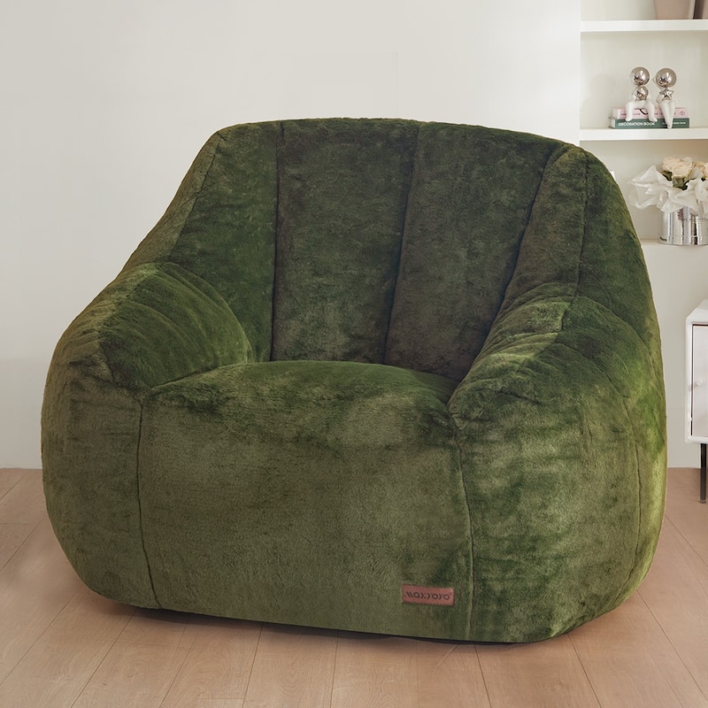 Ultra-Soft Faux Fur 38.6" Bean Bag Chair Floor Sofa