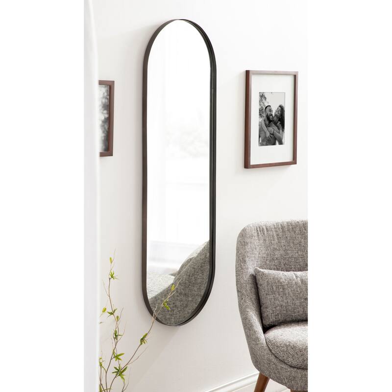 Kate and Laurel Rollo Capsule Framed Wall Mirror
