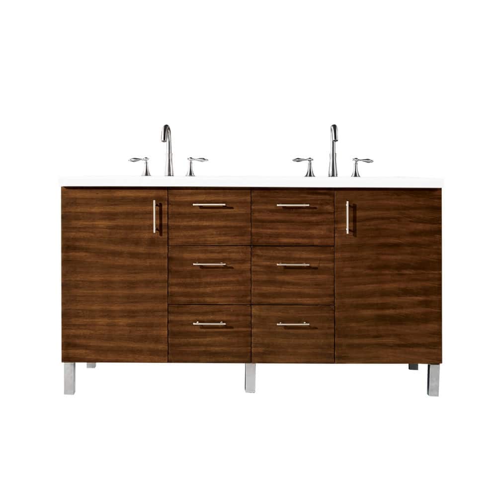 James Martin Vanities 850-V60D-3WZ Metropolitan 60" Free Standing