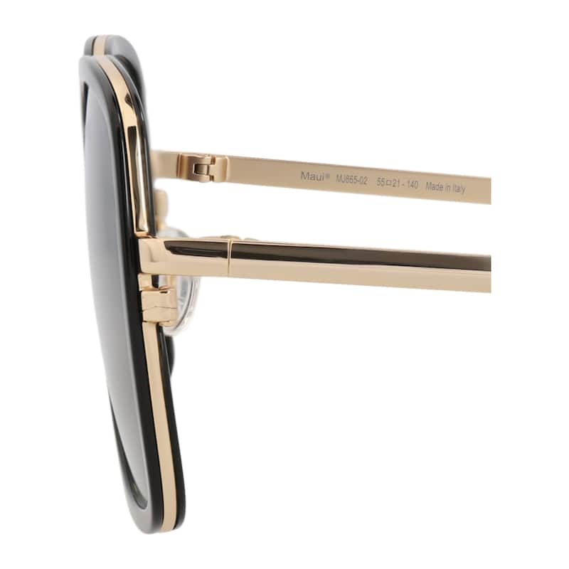 Maui Jim Square-Frame Metal Sunglasses