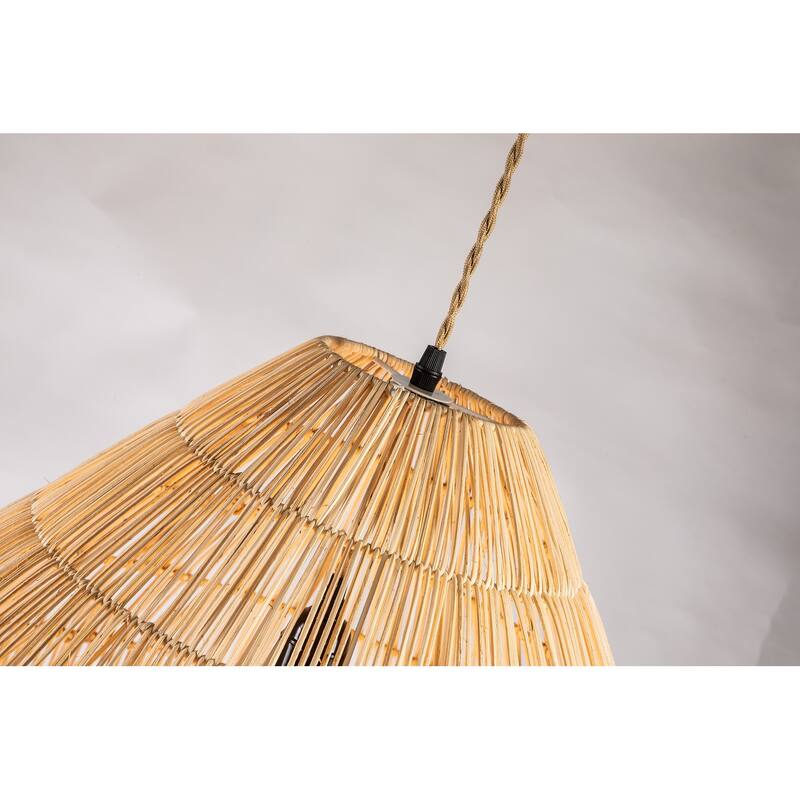 Handmade Boho Rattan Pendant Light