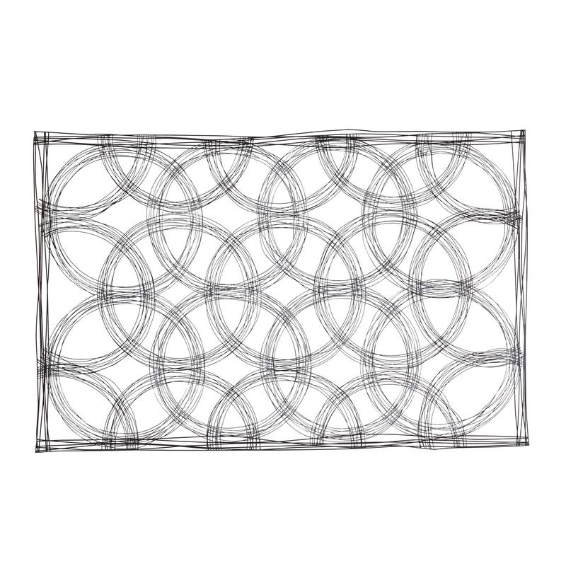 Black Metal Quatrefoil Geometric Home Wall Decor