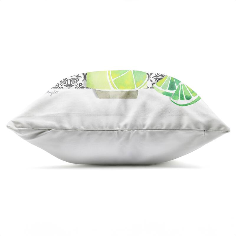 Stupell Mediterranean Mojito Drink Printed Outdoor Throw Pillow Design by Hillary Holt