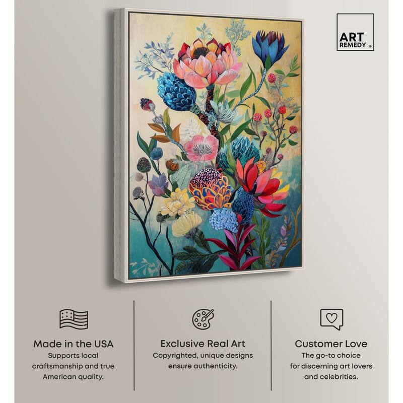 Exotic Bloom Medley I Canvas by Art Remedy