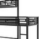preview thumbnail 9 of 7, L-Shaped Metal Triple Twin Bunk Bed - Space-Saving, Stylish & Safe