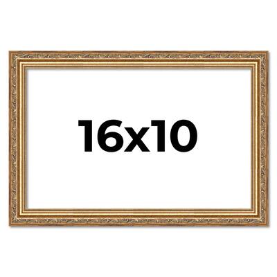 16x10 Frame Red Solid Wood Picture Frame Width 1.75 Inches | Interior Frame Depth 1 13/16 Inches