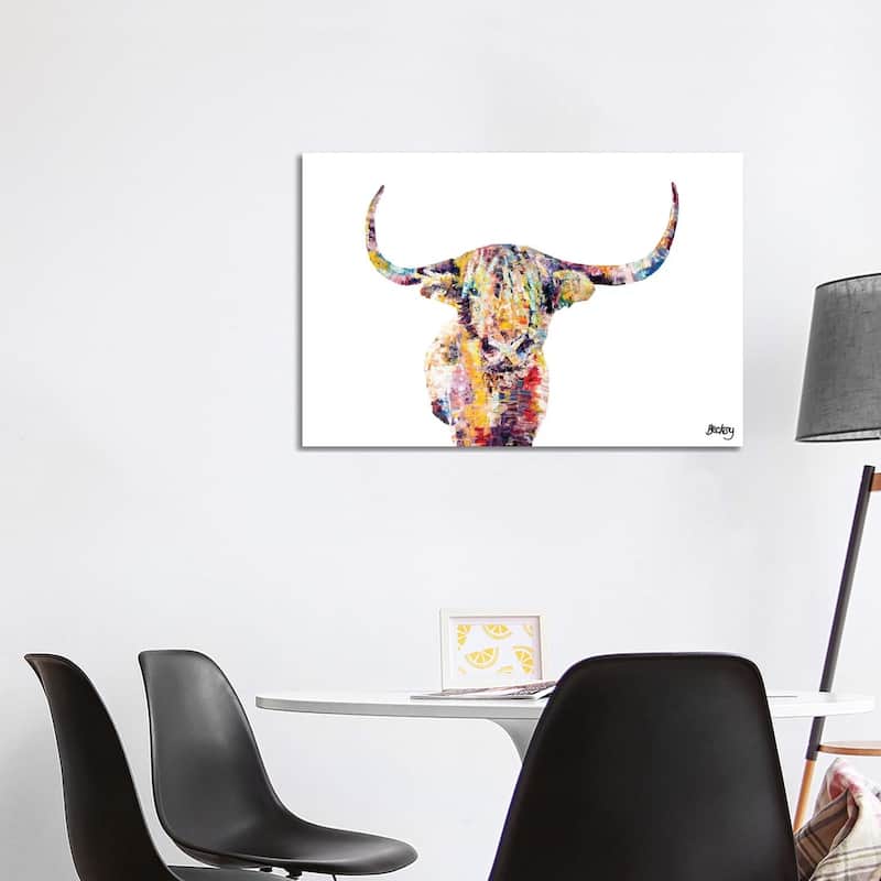 iCanvas "Highland Cow" by Becksy Canvas Print