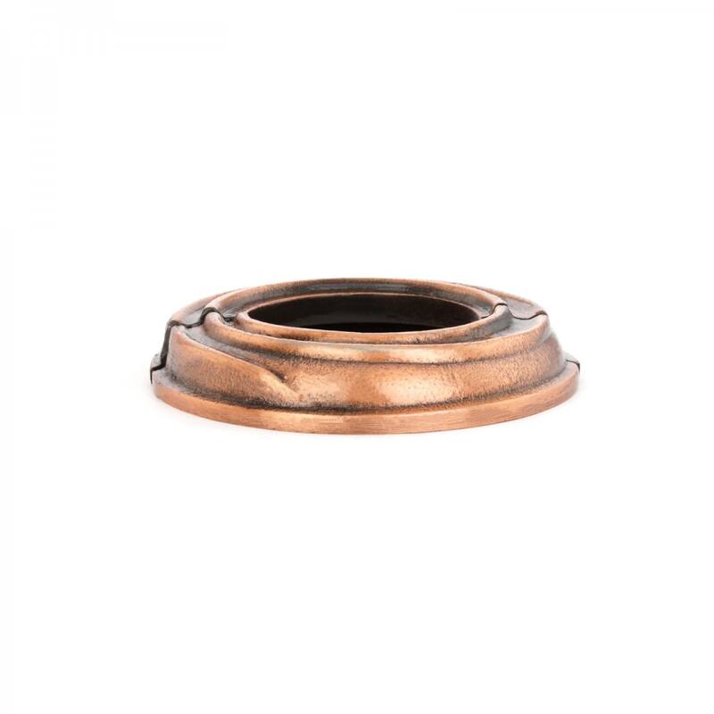 Antique Copper Oil Rubbed Radiator Flange Spiral 1-1/4" (IPS) Pipe Flange: 1-3/4" I D ; 3-1/8" OD Renovators Supply