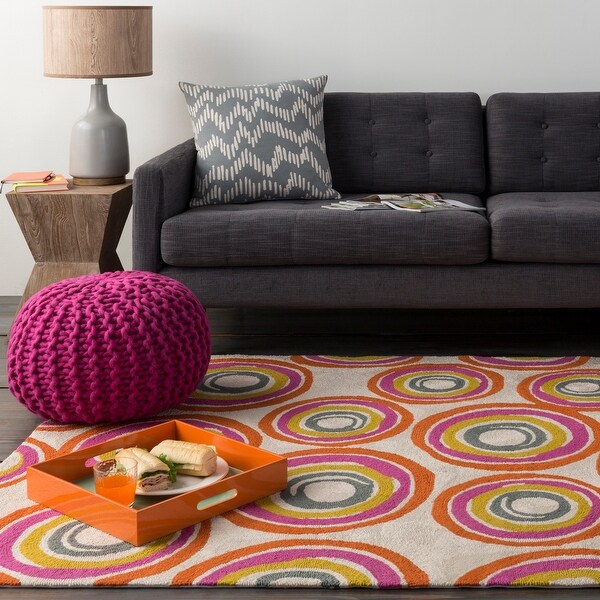 Hand-Hooked Lleida Area Rug. Opens flyout.