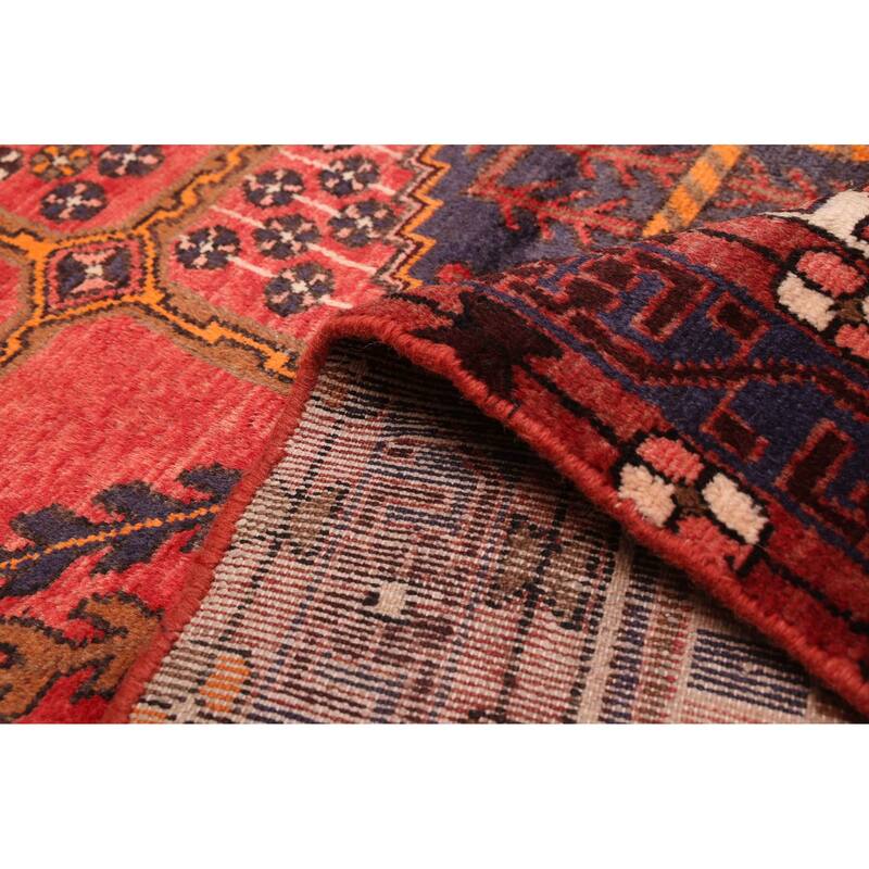 ECARPETGALLERY Hand-knotted Andelz Red Wool Rug - 5'0 x 6'7