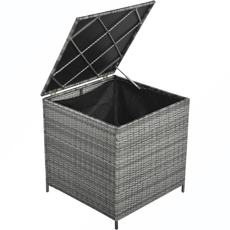 6PCS PE Rattan Sofa Set With Storage Box