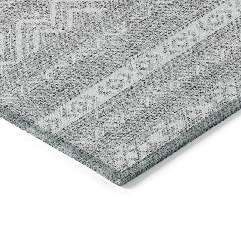 Machine Washable Indoor/ Outdoor Chantille Boho Stripes Rug