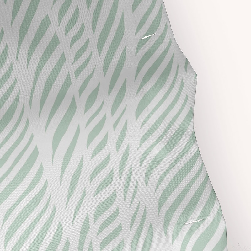 Rolling Waves Geometric Print Shower Curtain