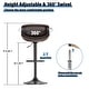 preview thumbnail 62 of 78, Bar Stools Adjustable Height Swivel Faux Leather Armless Barstools