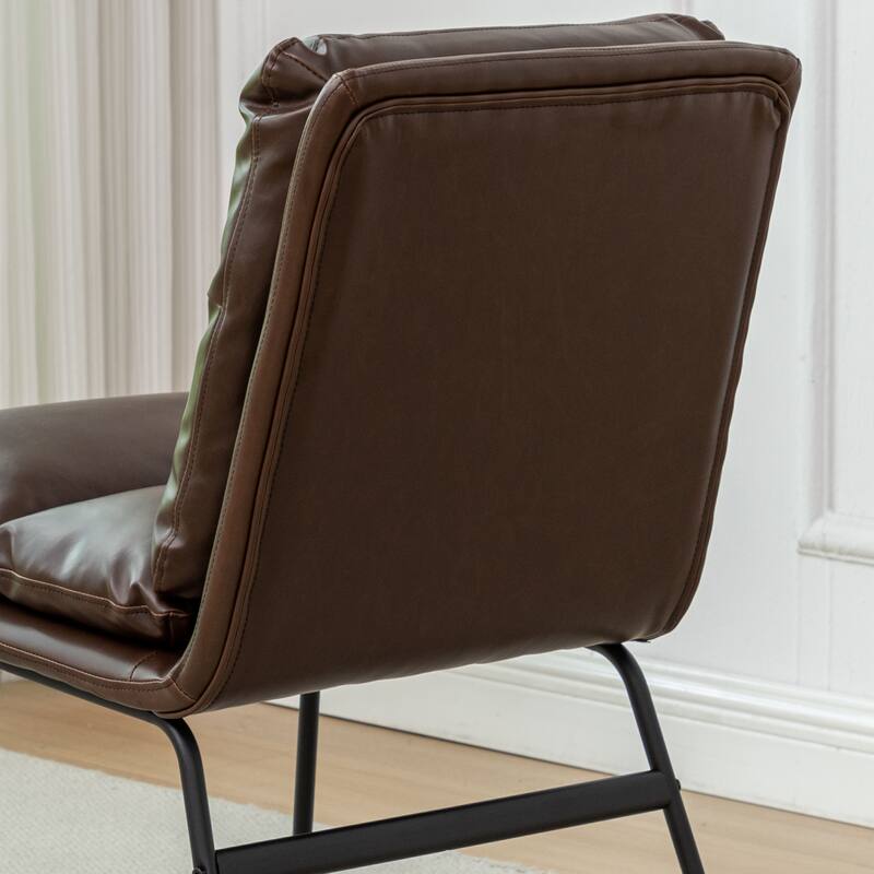 Modern 2 Piece Fabric Dining Chair Set with Backrest, Cushions, Floor Protector for Dining Room Kitchen Bedroom Living Room