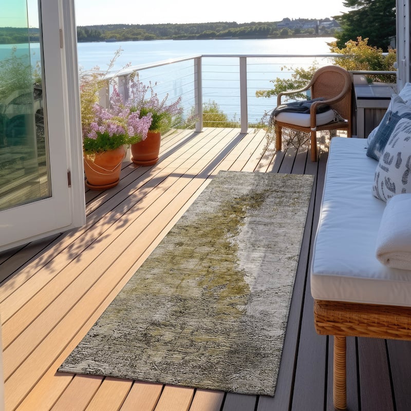Machine Washable Indoor/ Outdoor Chantille Modern Impressions Rug