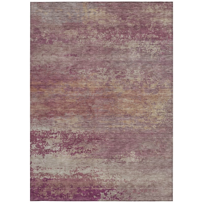 HomeRoots Abstract Transitional Rectangle Outdoor Rug