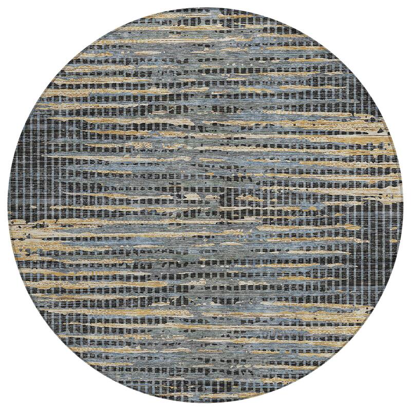 Machine Washable Indoor/ Outdoor Casual Keystone Chantille Rug