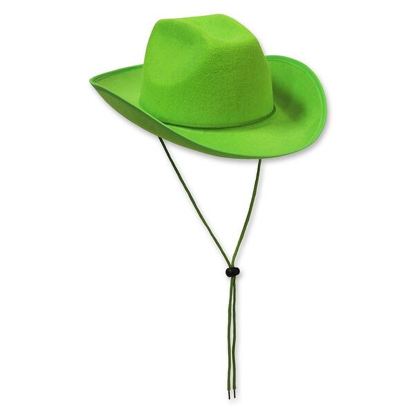 Pack of 6 Western Themed Lime Green Felt Cowboy Hat Costume Accessories -  Bed Bath & Beyond - 16667127