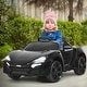 preview thumbnail 5 of 42, 12V 2.4G RC Electric Vehicle with Lights - 46" x 28.5" x 19" (L x W x H) Black