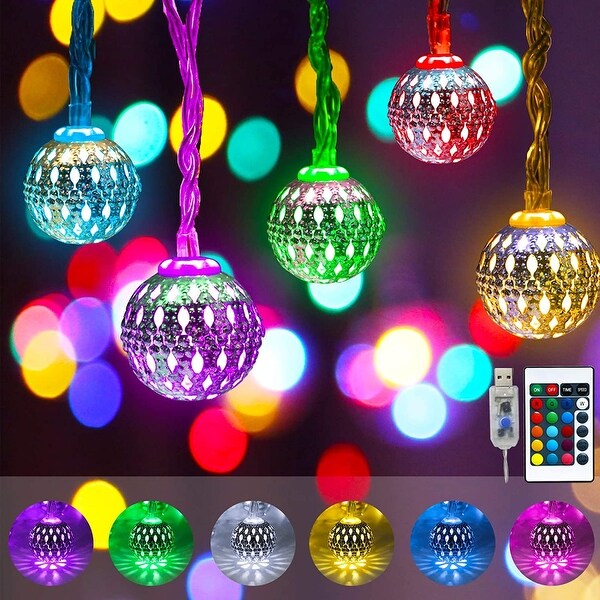Color Changing Globe String Lights 40 LED Standard Bed Bath Beyond 32904906