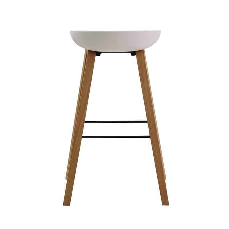 MOS Modern Industrial Molded Bucket Seat Counter Stool