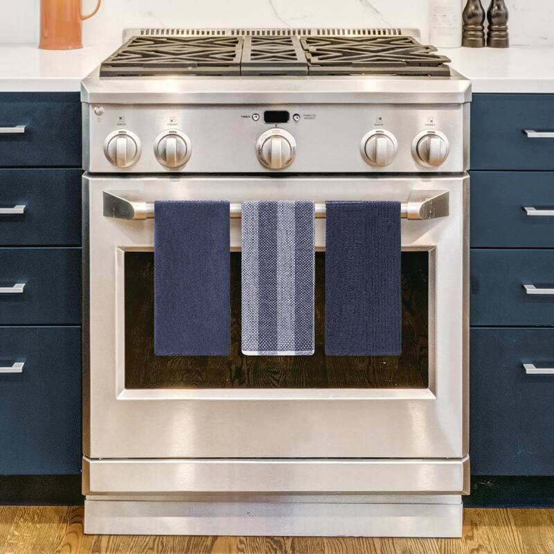 Nautica Home Cotton Classics Textured 18" x 28" 3 Piece Kitchen Towel Set