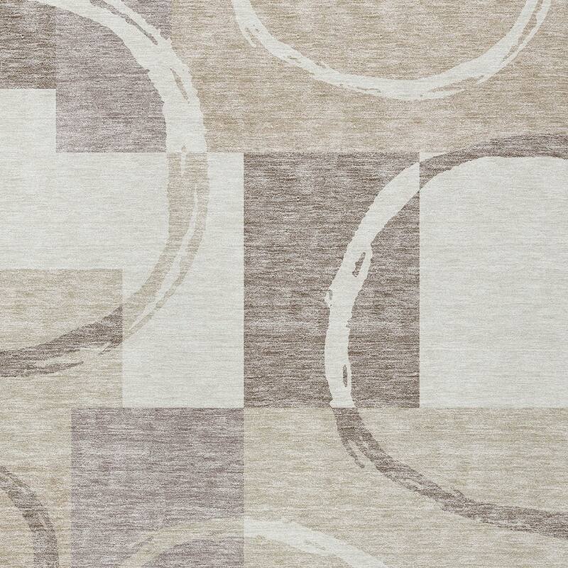 HomeRoots Geometric Modern Rectangle Outdoor Rug