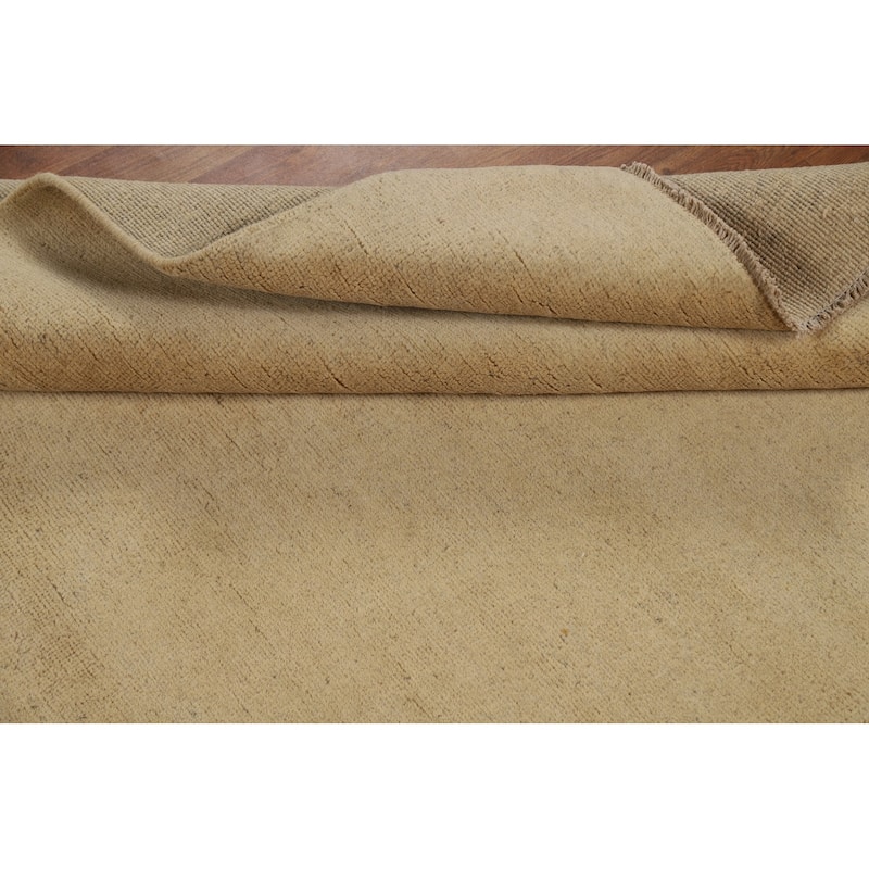 Gabbeh Modern Accent Rug Handmade Solid Wool Carpet - 3'10"x 5'11"
