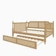 preview thumbnail 41 of 40, Wooden Rattan Daybed with 2 Drawers or Trundle