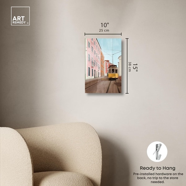 dimension image slide 1 of 6, SF Tramway Canvas Fashion Art Prints by Art Remedy, Gallery Wrapped