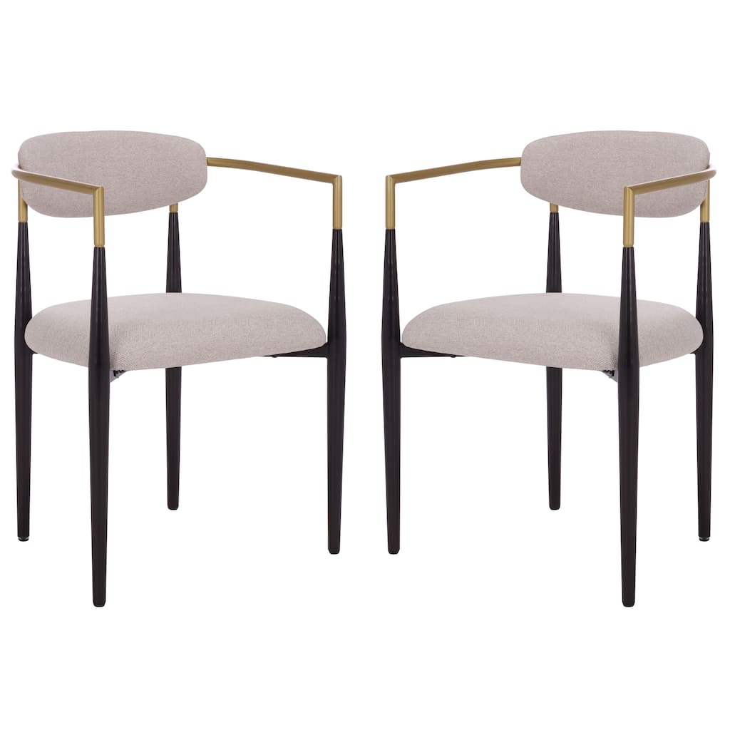 SAFAVIEH Home Covelle Dining Arm Chair (Set of 2) - 23"W x 20"D x 32"H